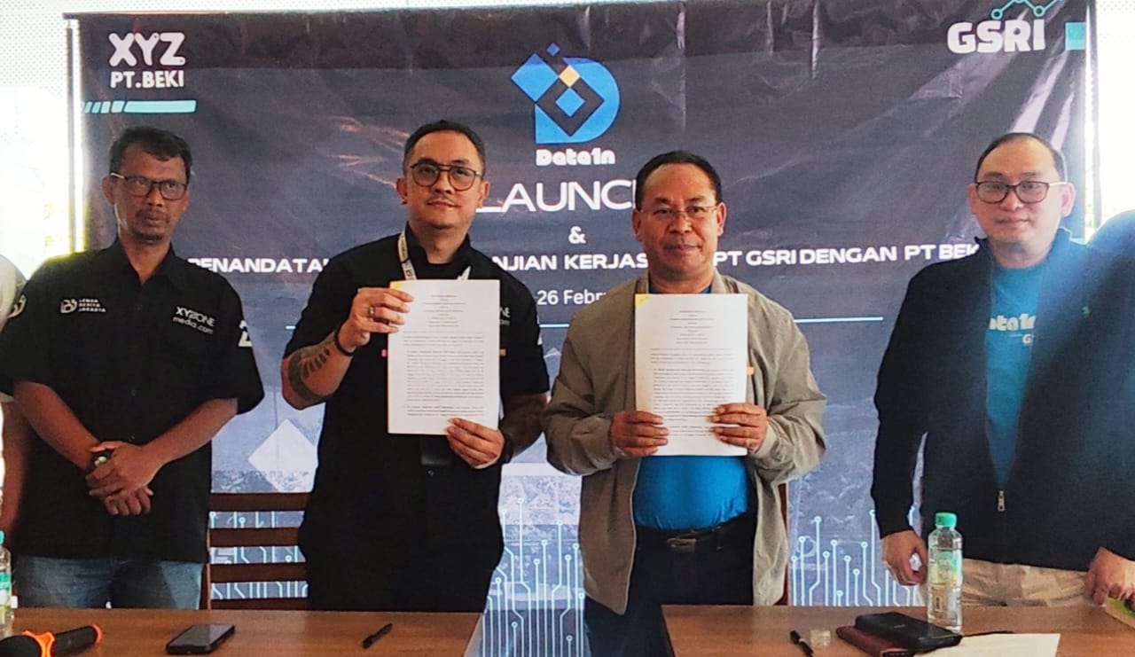 GSRI MoU dengan XYZ Creative Media untuk menyajikan Data1n dalam format multimedia. (Dok. XYZonemedia.com)